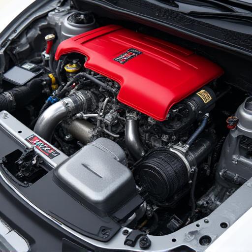 ディテールにこだわったホンダシビックタイプRのエンジンルーム